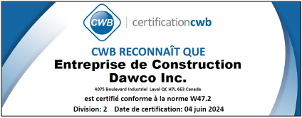 Certification cwb 47.1