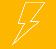 Yellow energy icon
